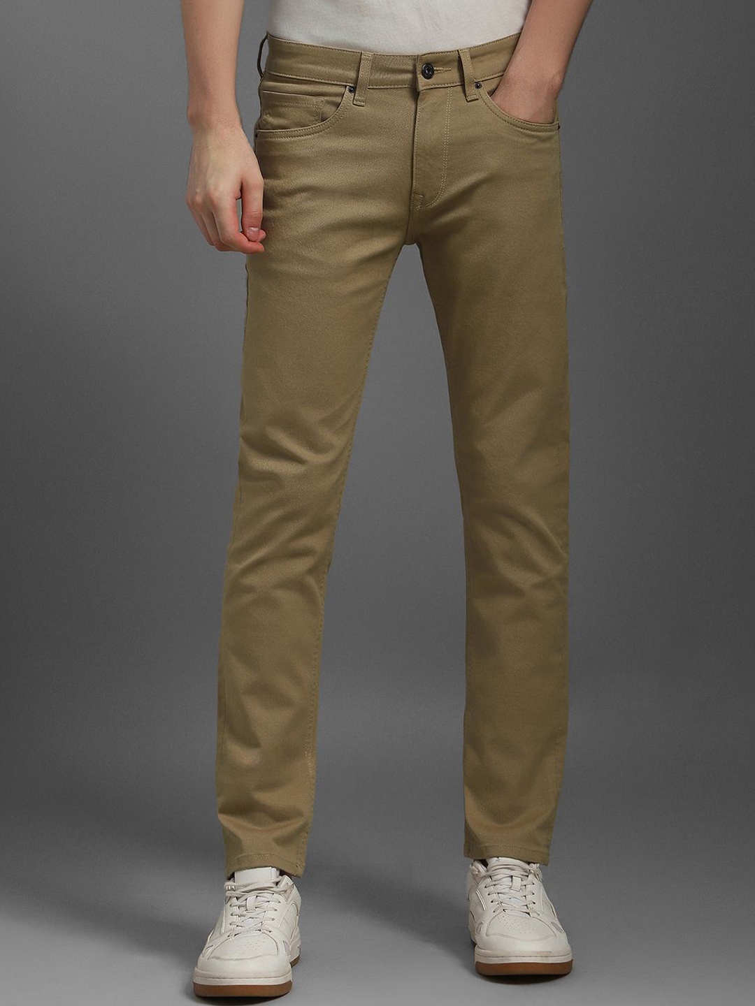 

Louis Philippe Jeans Men Slim Fit Jeans, Khaki