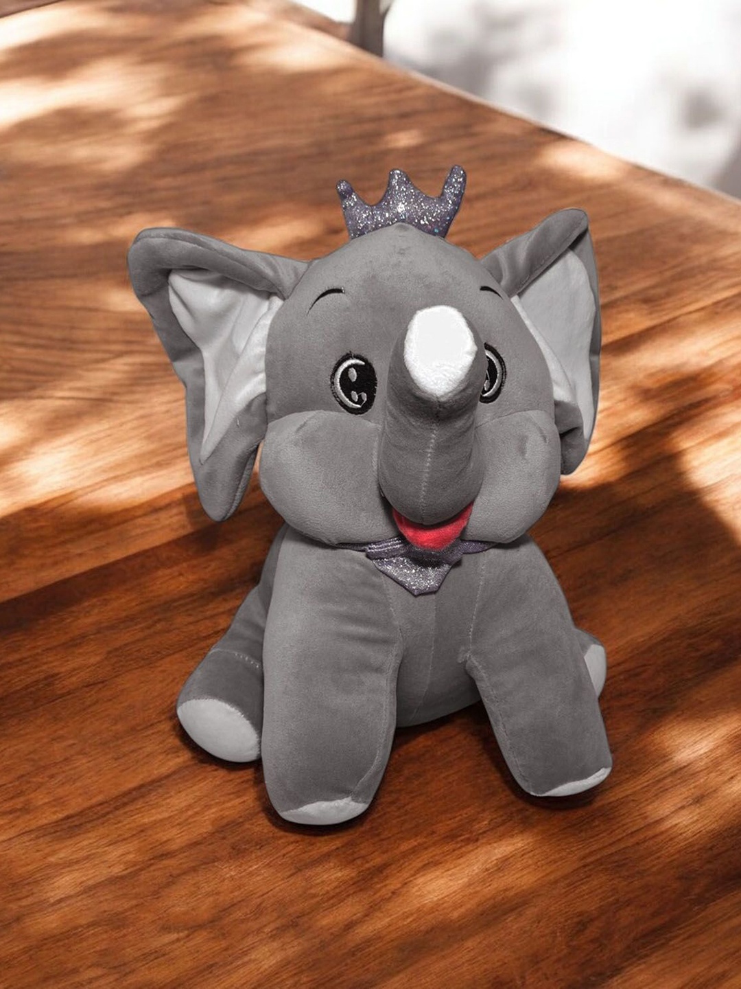 

TBQ-The Baby Qoull Polyfill Filled Non-Allergic Elephant Soft Toys and Dolls, Grey