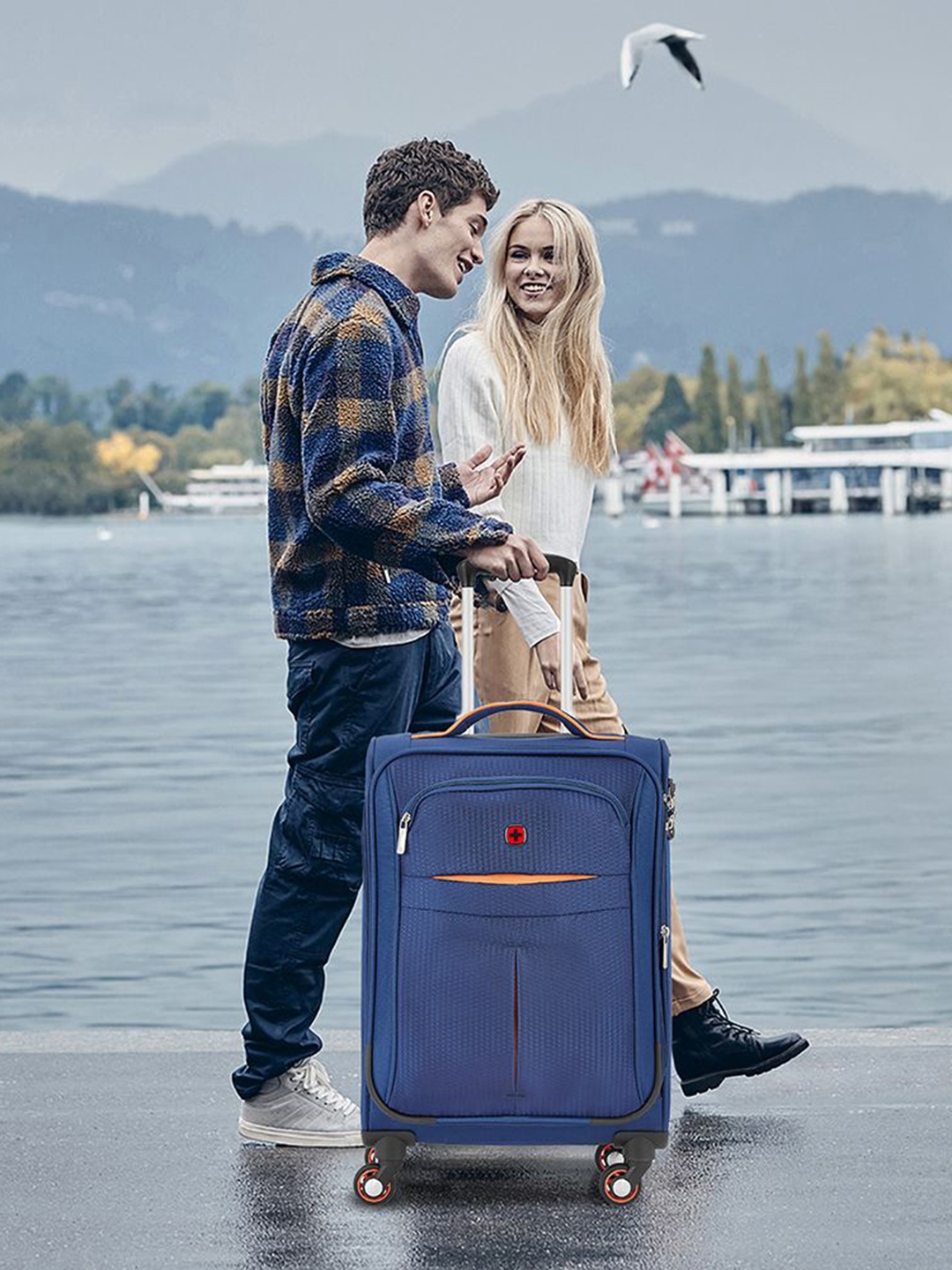 

Wenger Fiero Soft Sided Medium Trolly Bag, Blue