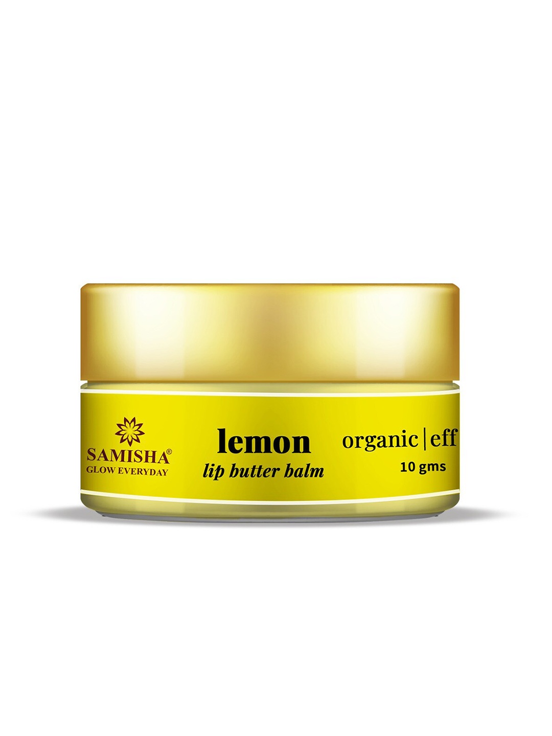 

SAMISHA Glow Everyday Lemon Organic Lip Butter Balm 10g, Yellow