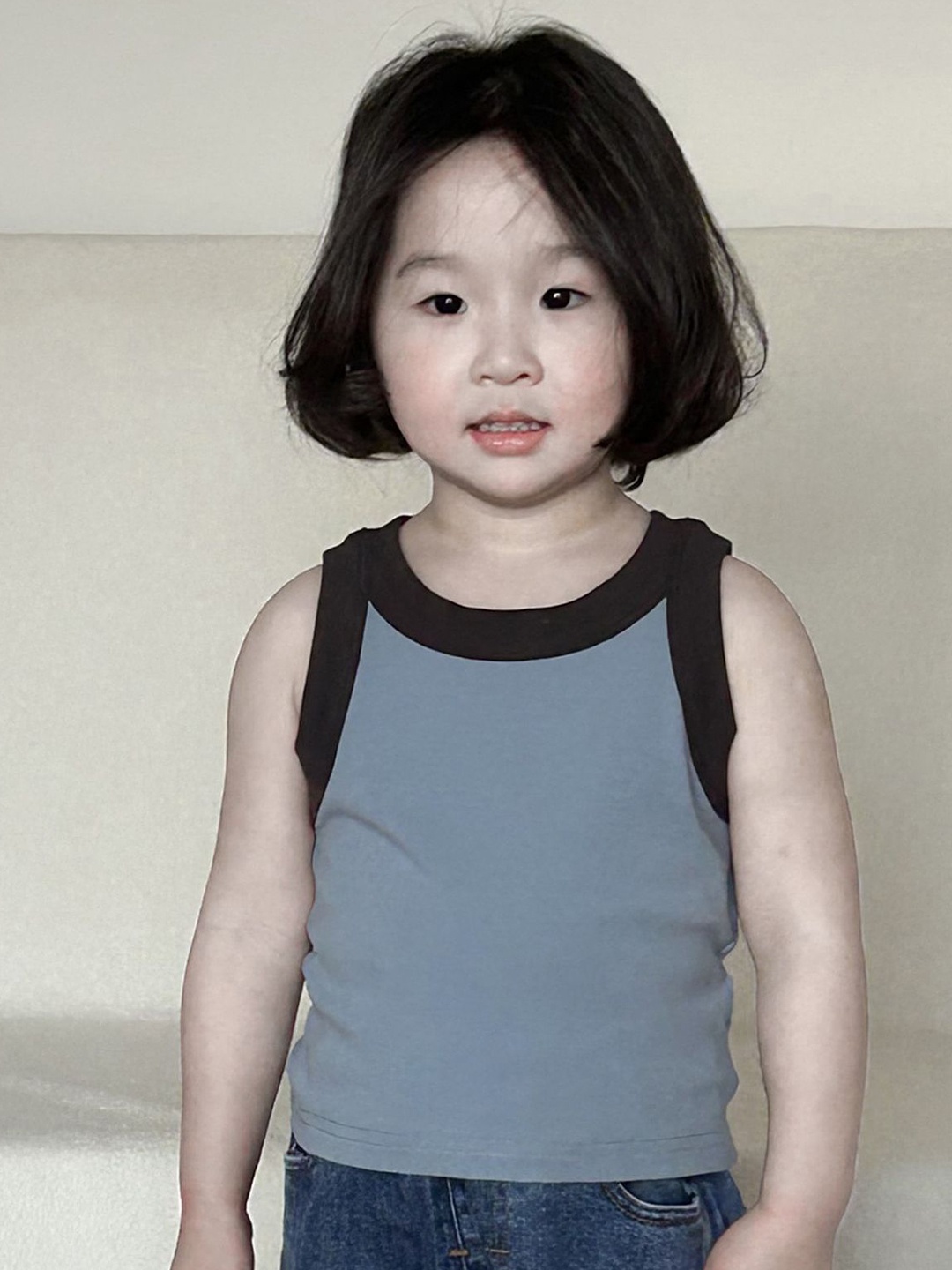 

LULU & SKY Cotton Top, Blue