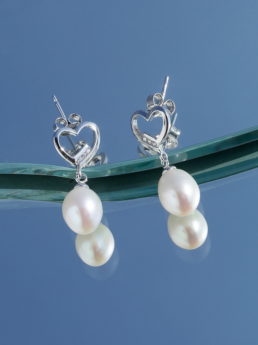 

DIAVO Contemporary Drop Earrings, Silver