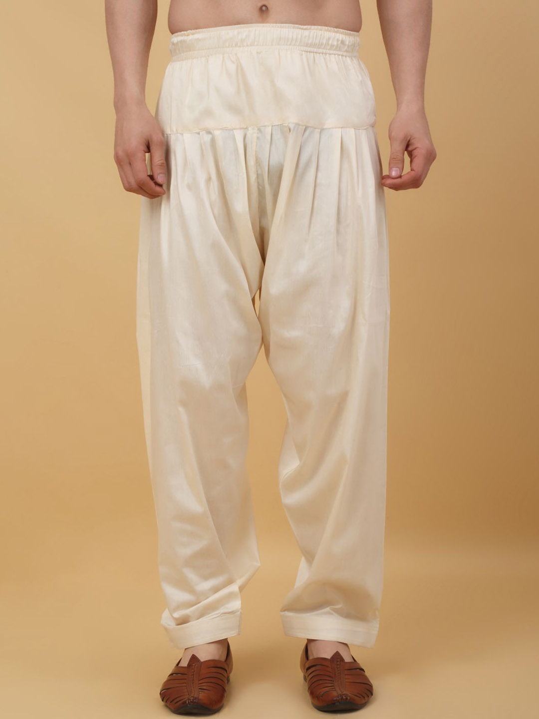 

KRAFT INDIA Men Loose Fit Salwar, Cream