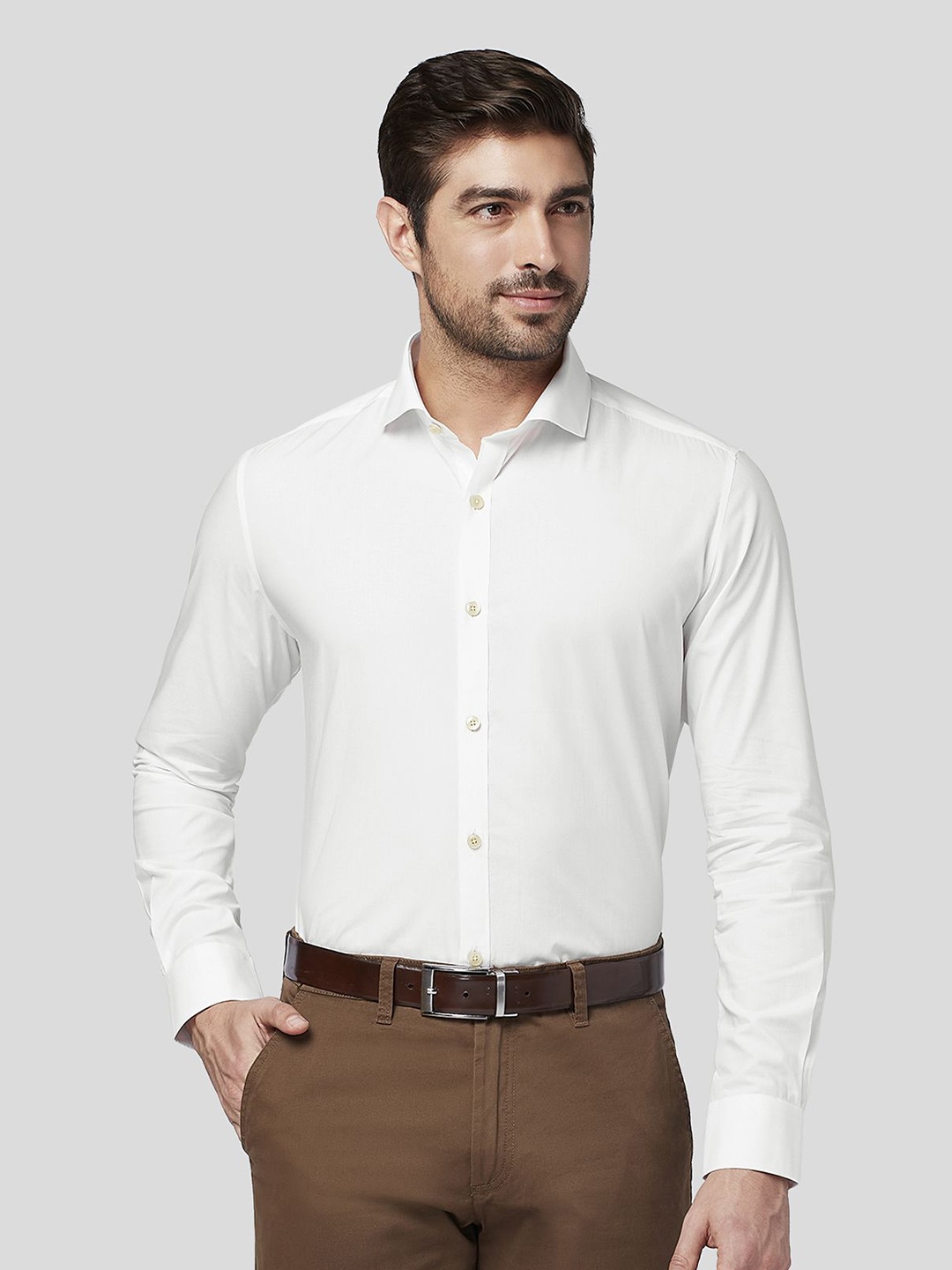 

Zest Melange Men Premium Opaque Formal Shirt, White