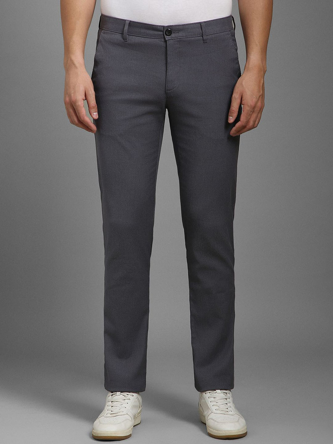 

Louis Philippe Sport Men Printed Slim Fit Trousers, Blue