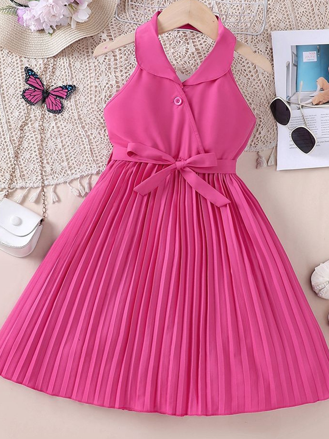 

LULU & SKY Fit & Flare Dress, Rose