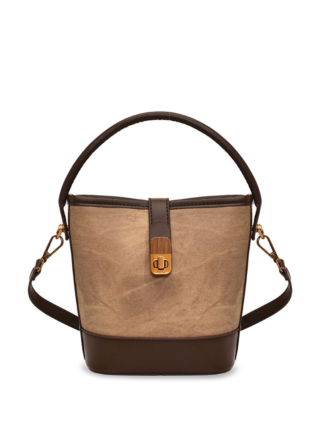 

StyleCast x Revolte PU Structured Shoulder Bag, Brown