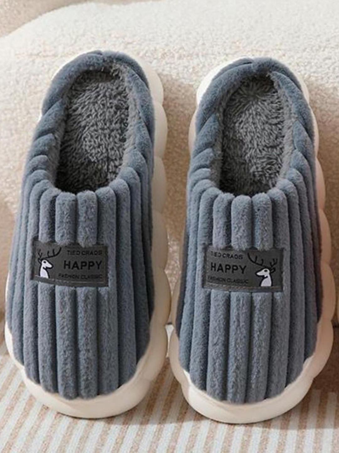 

Mast & Harbour Men Room Slippers, Grey