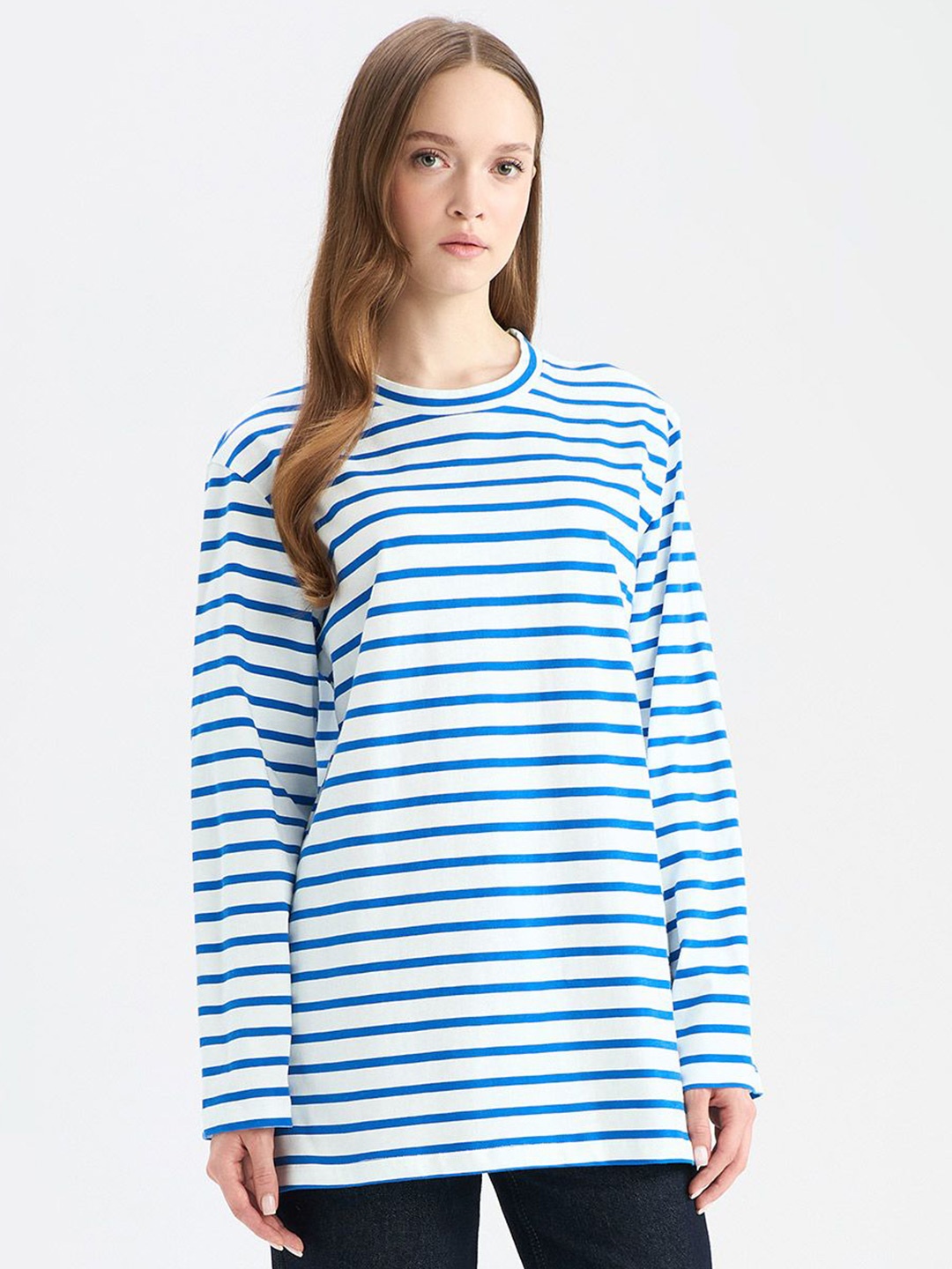 

DeFacto Striped Tunic, White