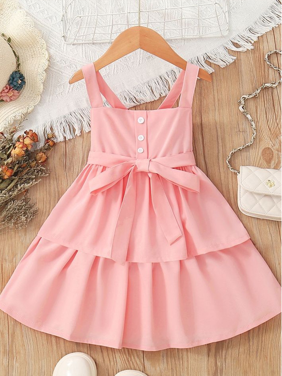 

LULU & SKY Fit & Flare Dress, Pink