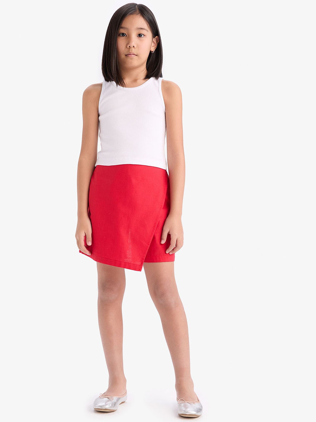 

DeFacto Girls Skorts Mini Skirt, Red