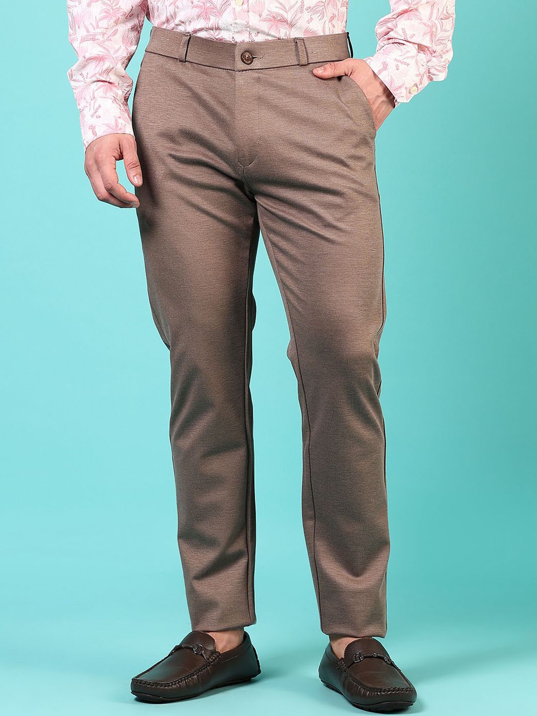

V-Mart Men Chinos Trousers, Brown