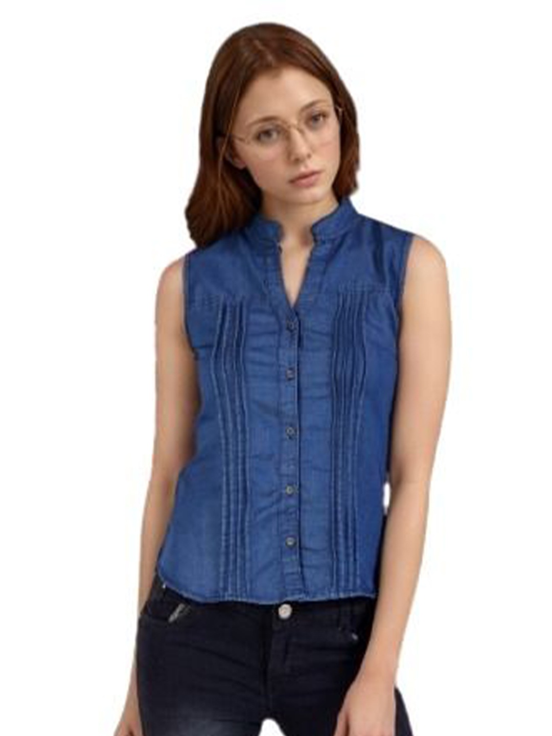 

GIRLS WITH WINGS Women Opaque Casual Shirt, Blue