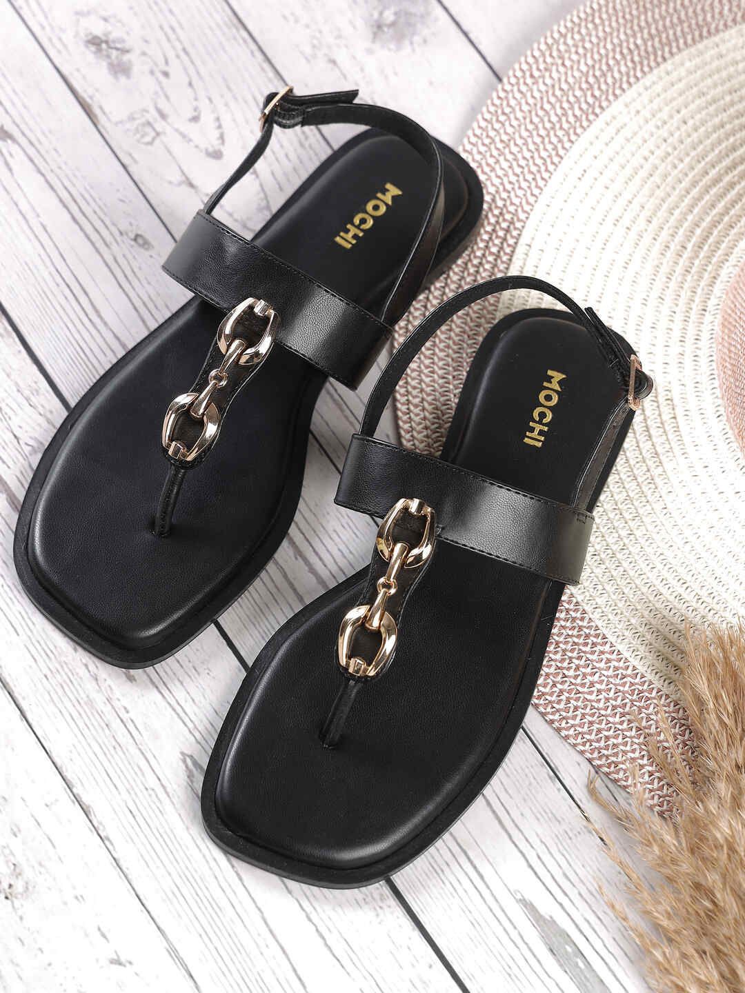 

Mochi T-Strap Flats, Black