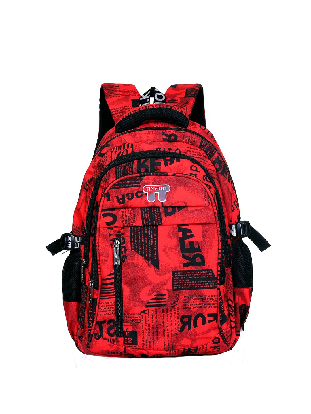 

Tinytot Women Typography Backpack, Red