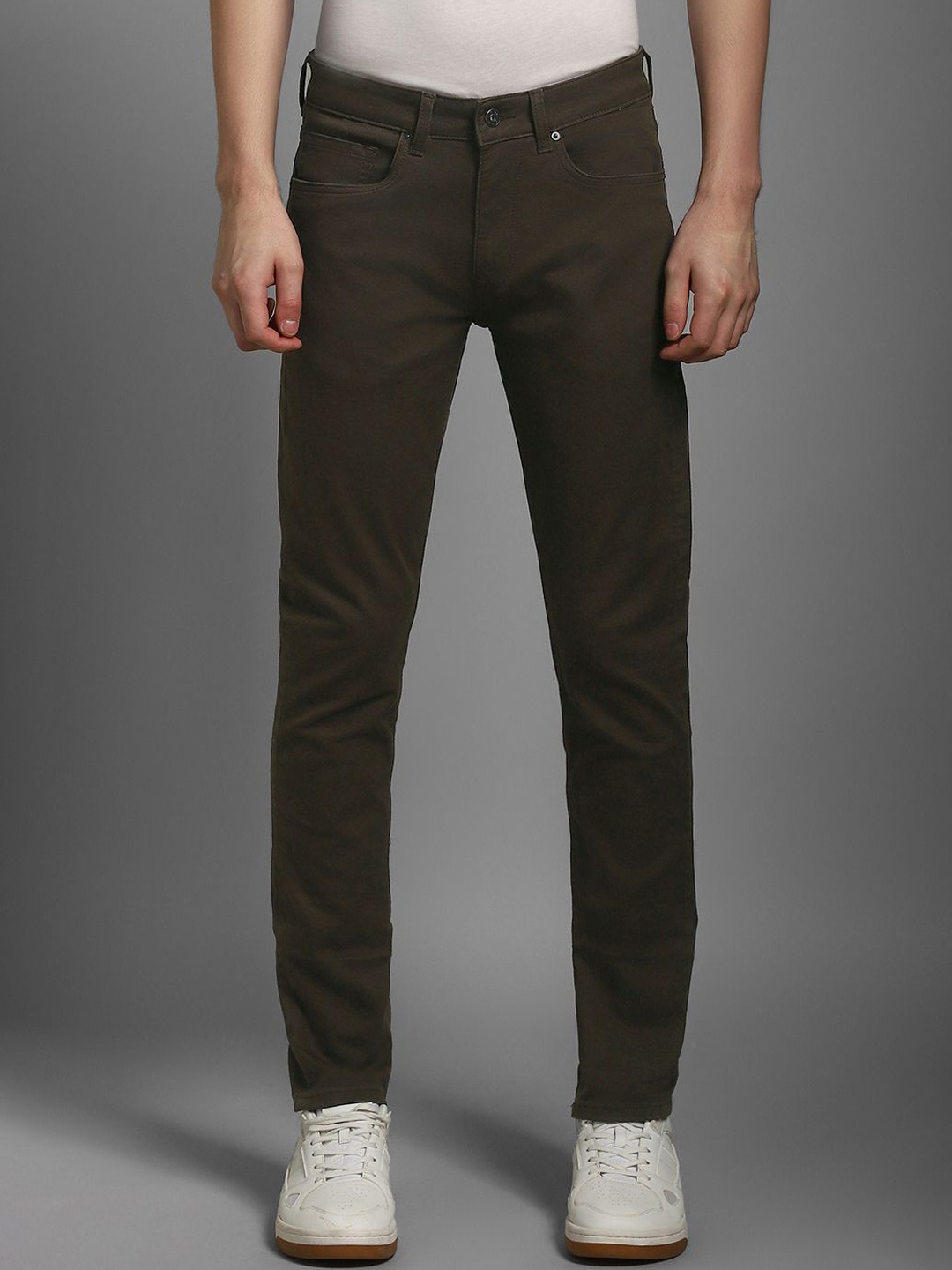 

Louis Philippe Jeans Men Slim Fit Jeans, Brown