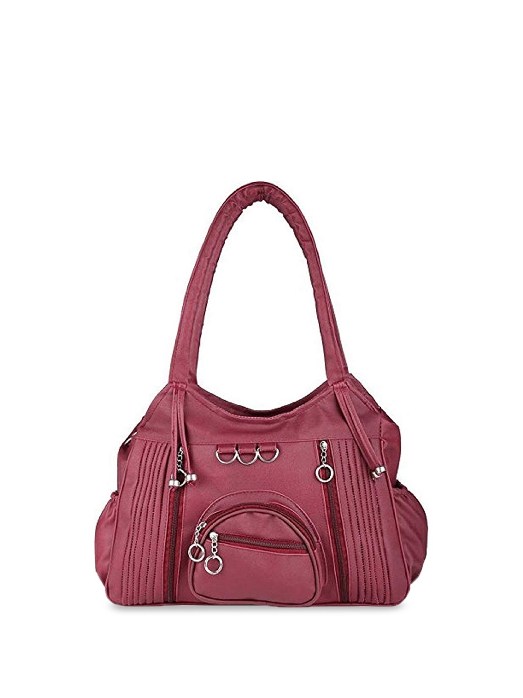 

SDN STAR PU Structured Handheld Bag, Maroon