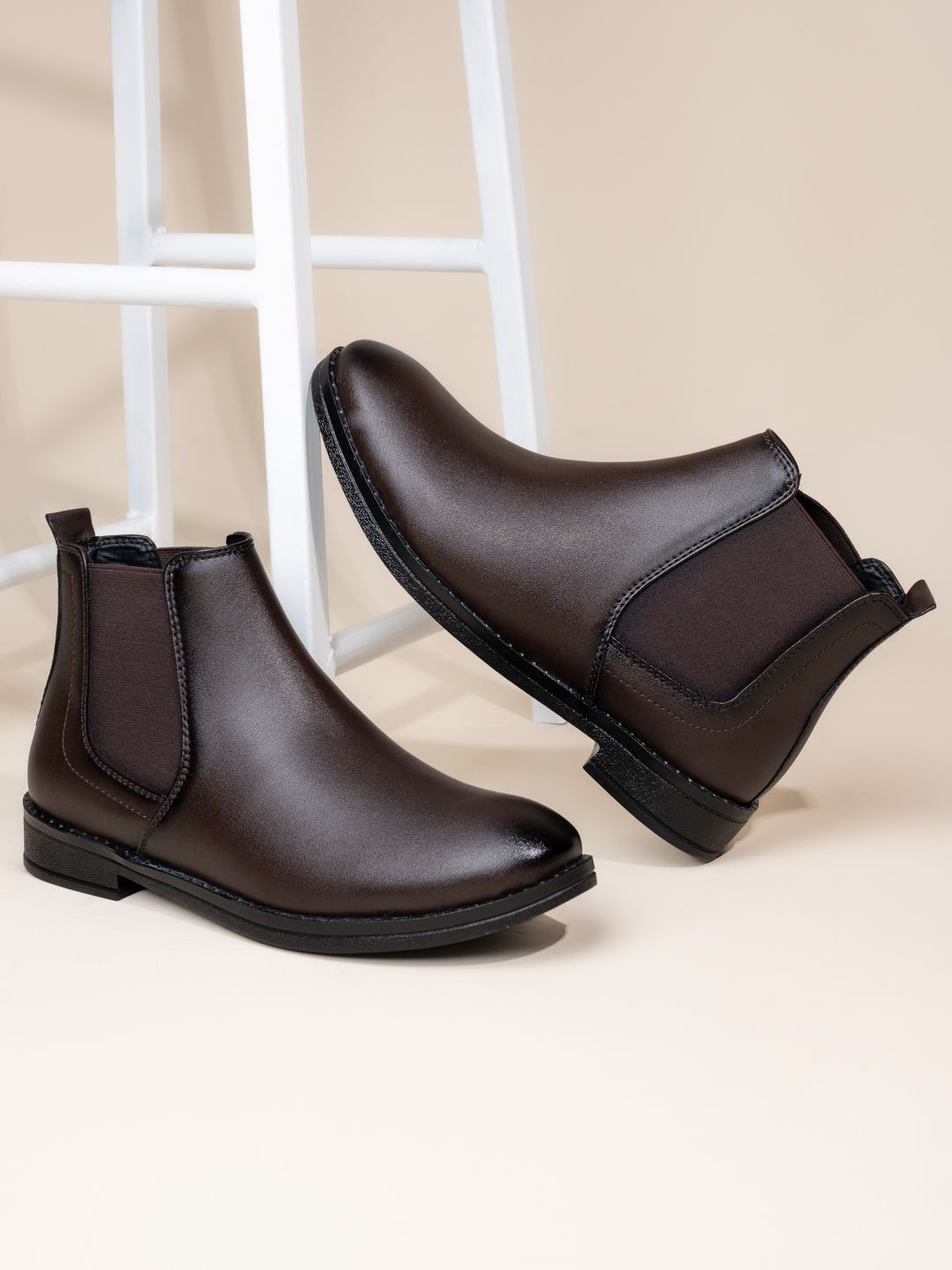 

SNEAKLAB Men High-Top Sneakers, Brown