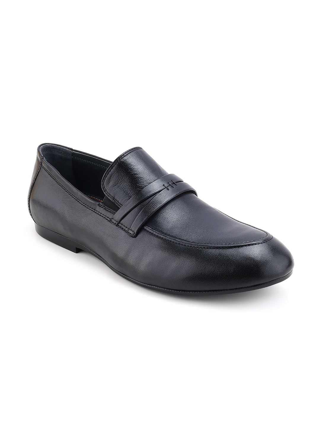 

Egle Men Leather Formal Loafers, Black
