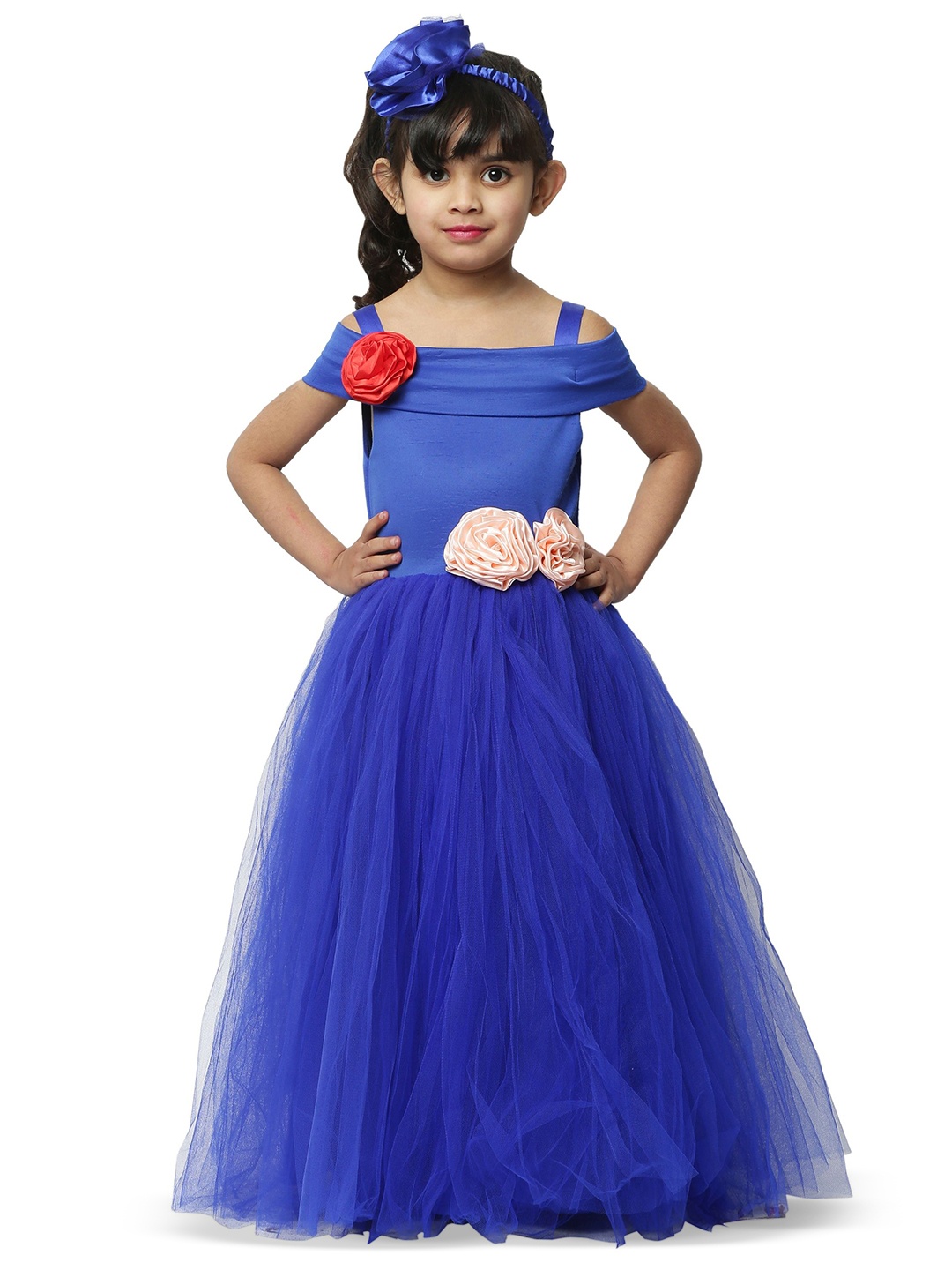 

Wow Princess Net A-Line Maxi Dress, Blue