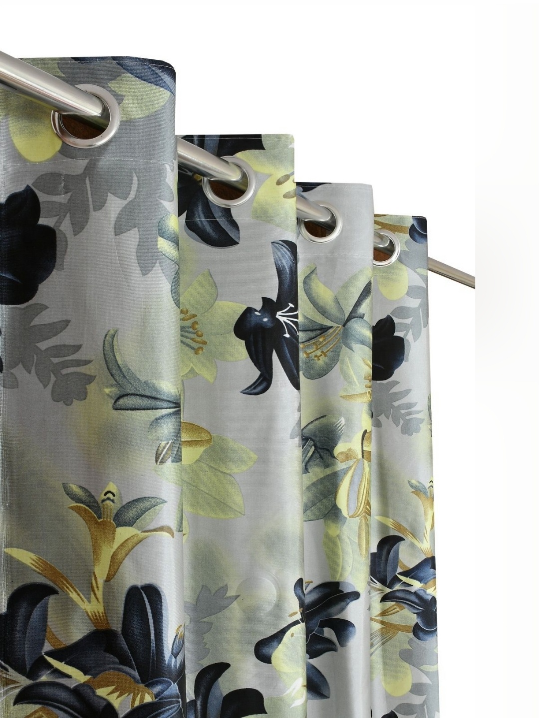 

Galaxy Home Decor Green Set of 2 Floral Window Curtain