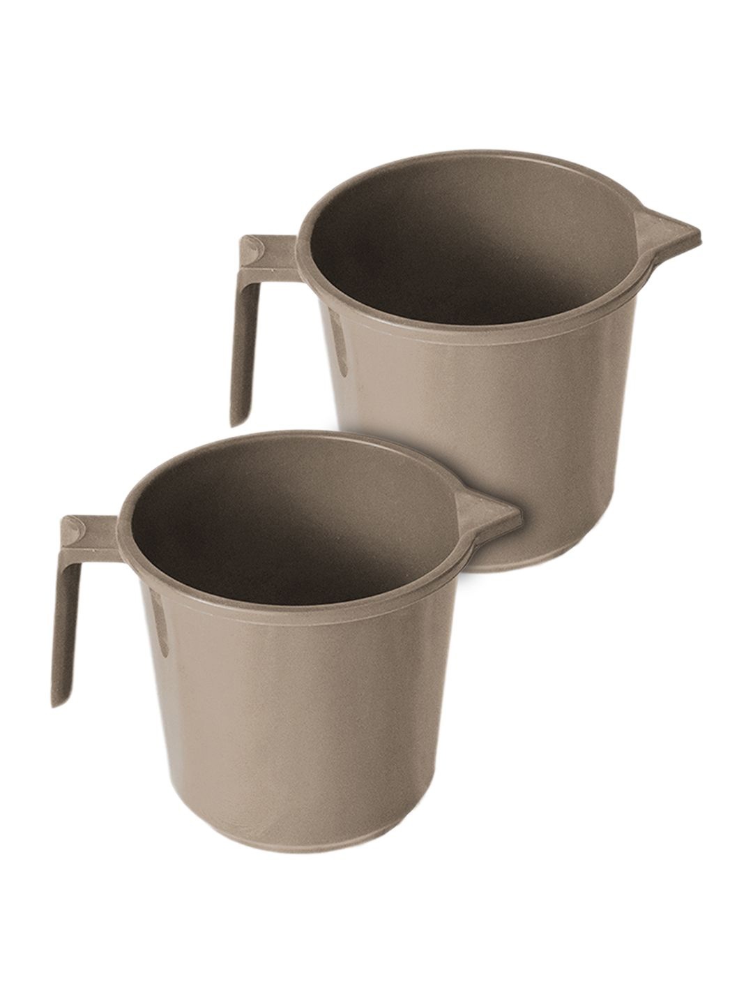 

Kuber Industries Brown 2 piece Solid Plastic Bath Accessories Set