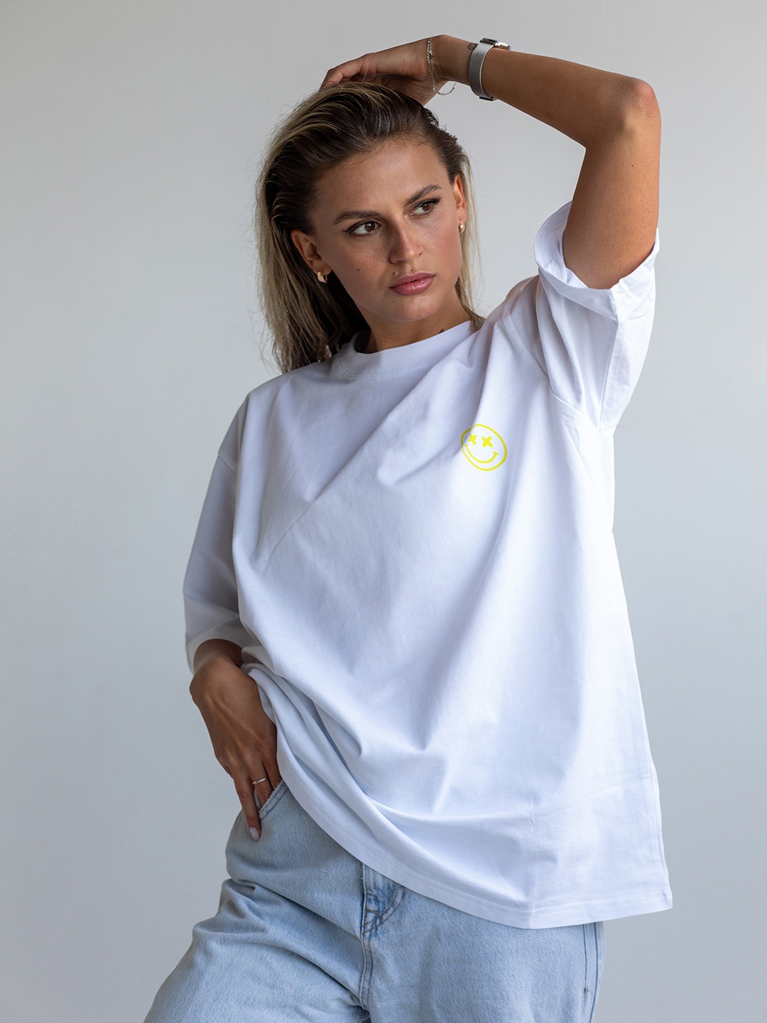 

Moda Rapido Women Applique T-shirt, White