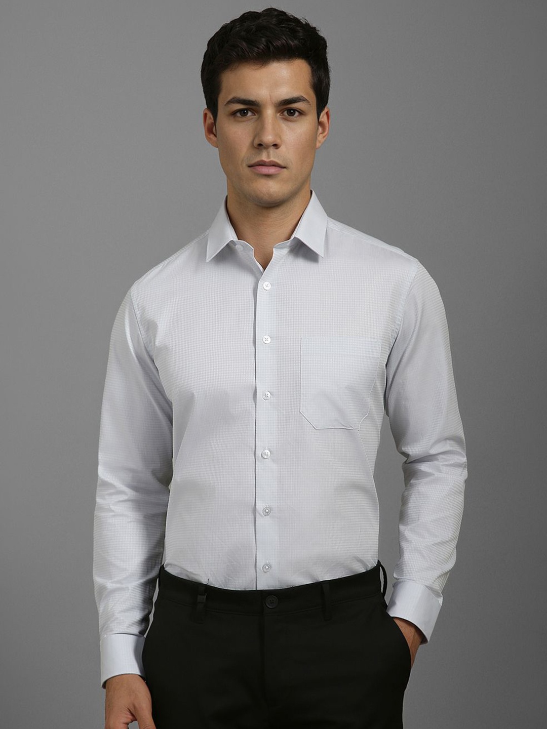 

Louis Philippe Men Slim Fit Opaque Formal Shirt, White