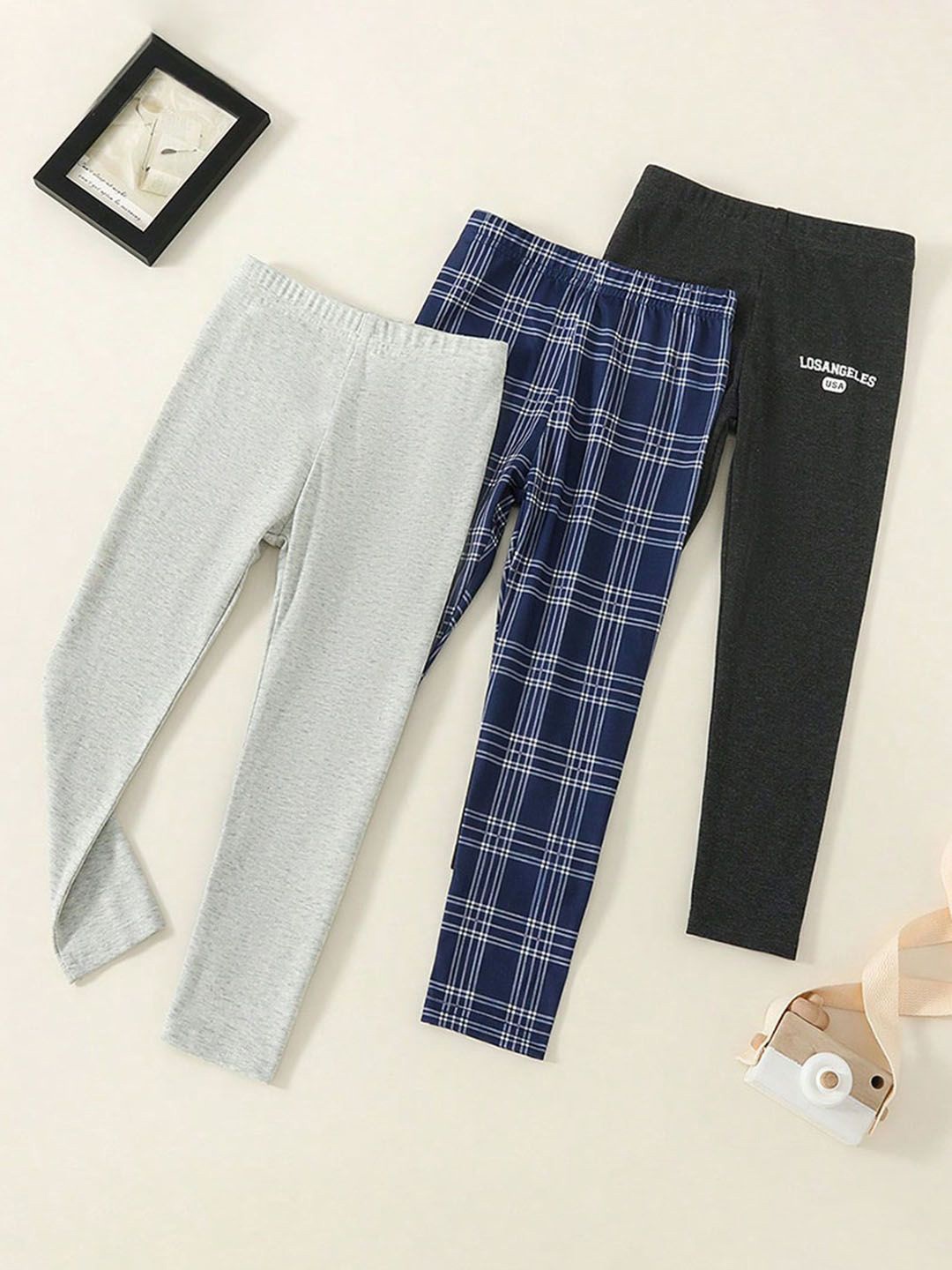 

INCLUD Boys Pack Of 3 Printed Relaxed Fit Track Pants, Grey