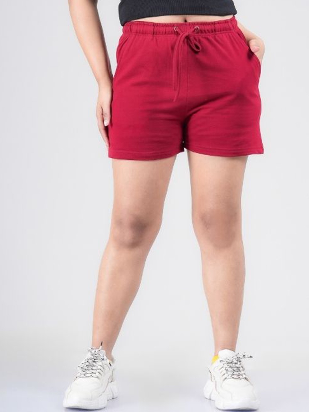 

FLURR Women Shorts, Red