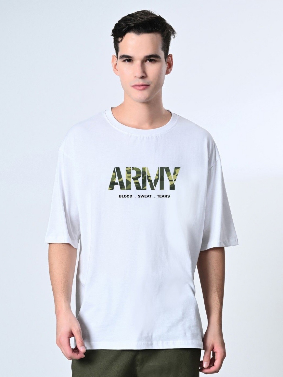 

OWL MINK Men Printed T-shirt, White