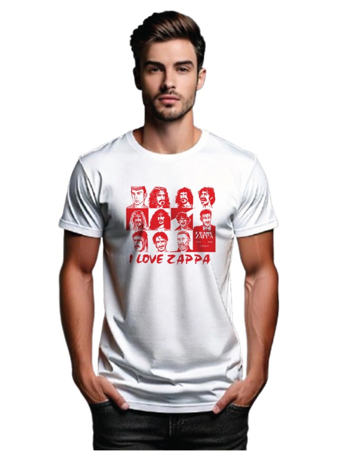 

Tantra Men Printed Applique T-shirt, White