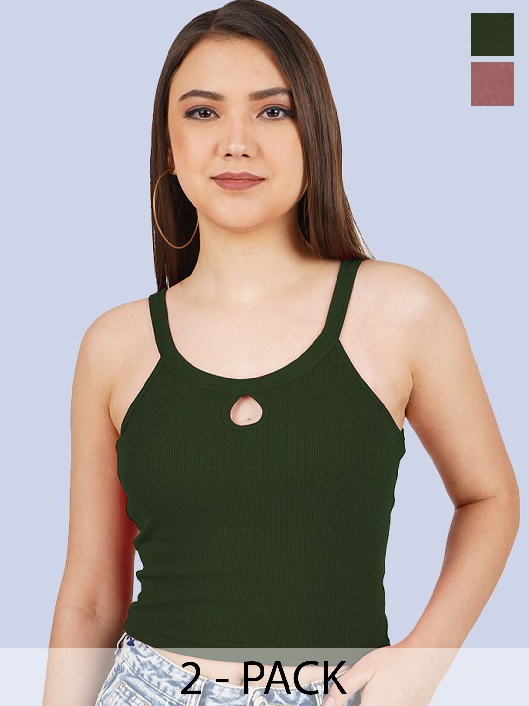 

Mast & Harbour Cotton Crop Top, Multi