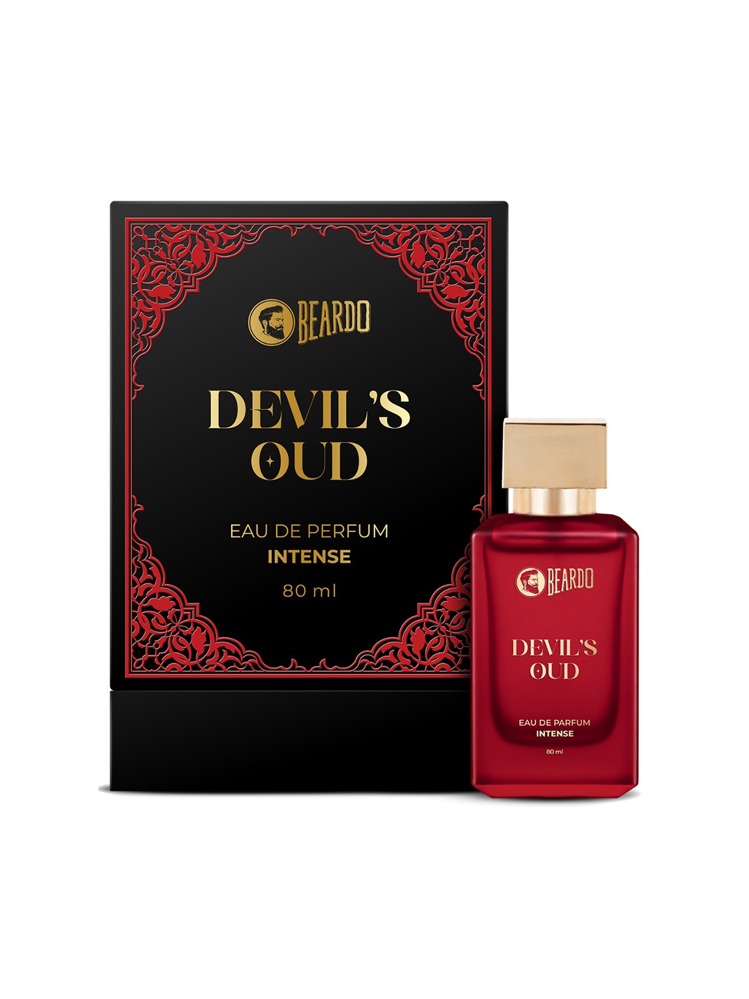 

BEARDO Devil's Oud Perfume Long Lasting Eau De Parfum Intense - 80 ml, Red