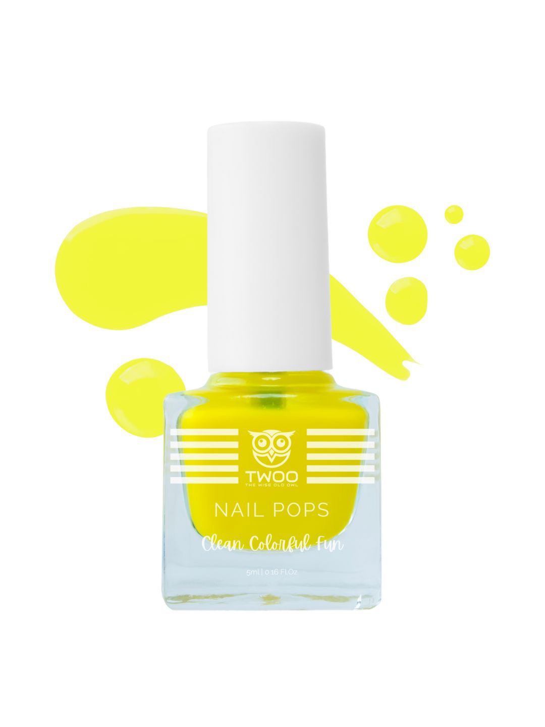 

TWOO The Wise Old Owl Girls Nail Pops Nail Polish - 5 ml Sunshine Spirit, Yellow