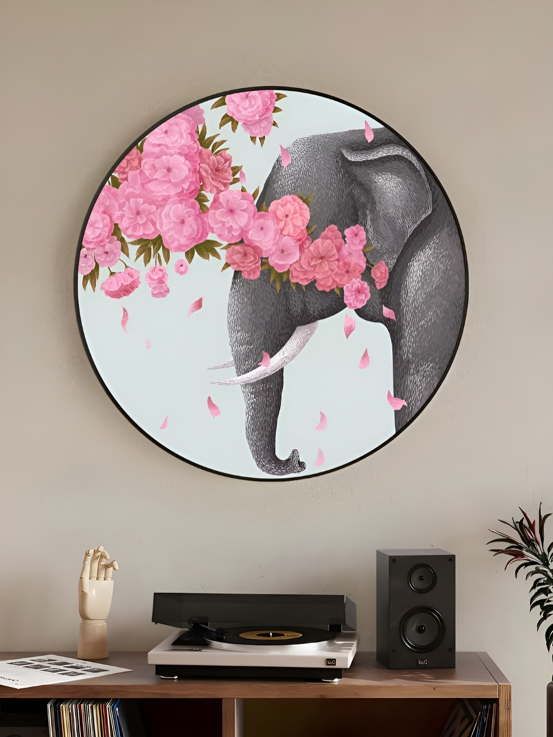 

Myntra Elegant Homes Pink & Grey 1 Piece Wood Birds and Animals Wall Paintings