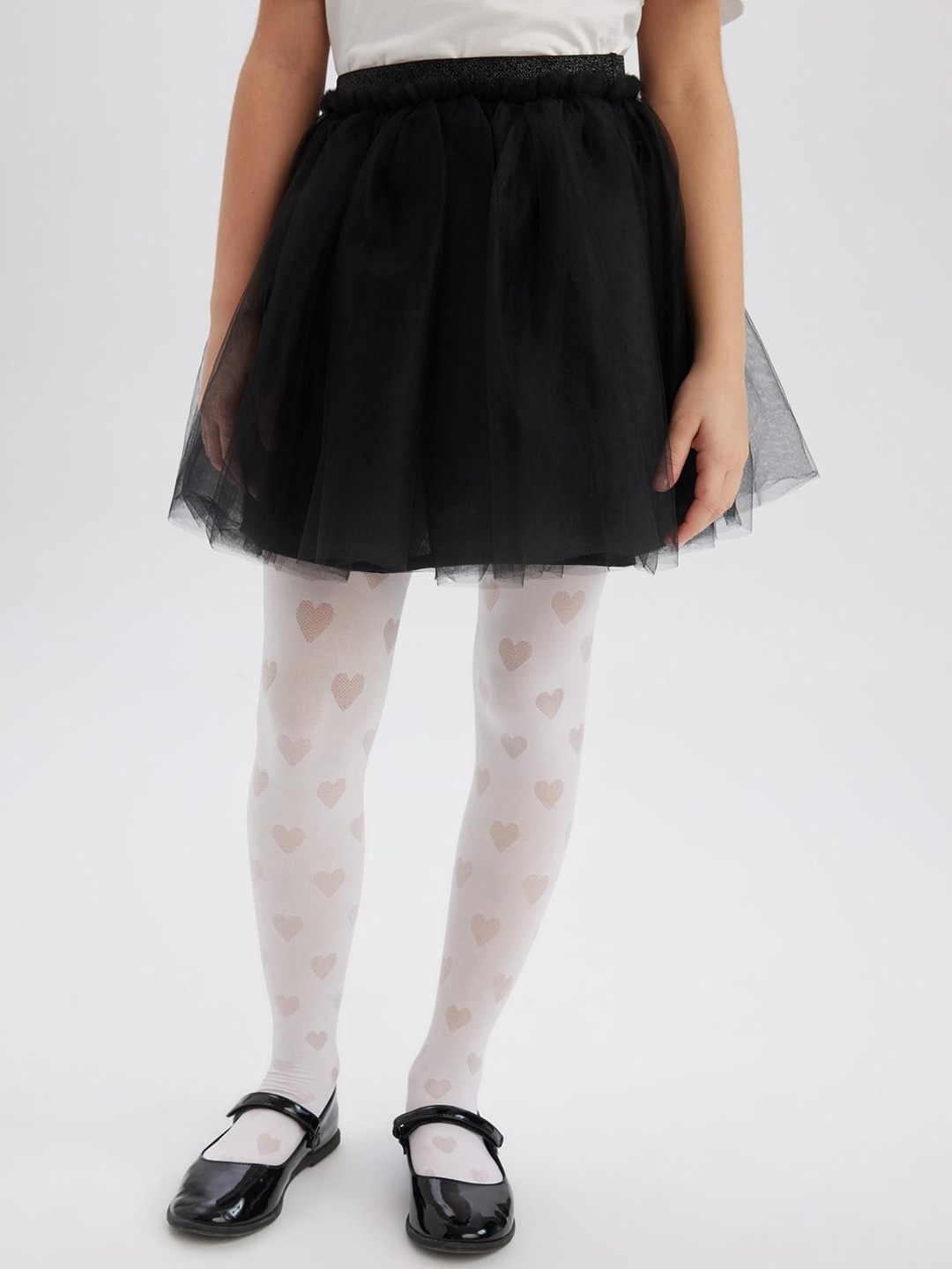 

DeFacto Girls Flared Mini Skirt, Black