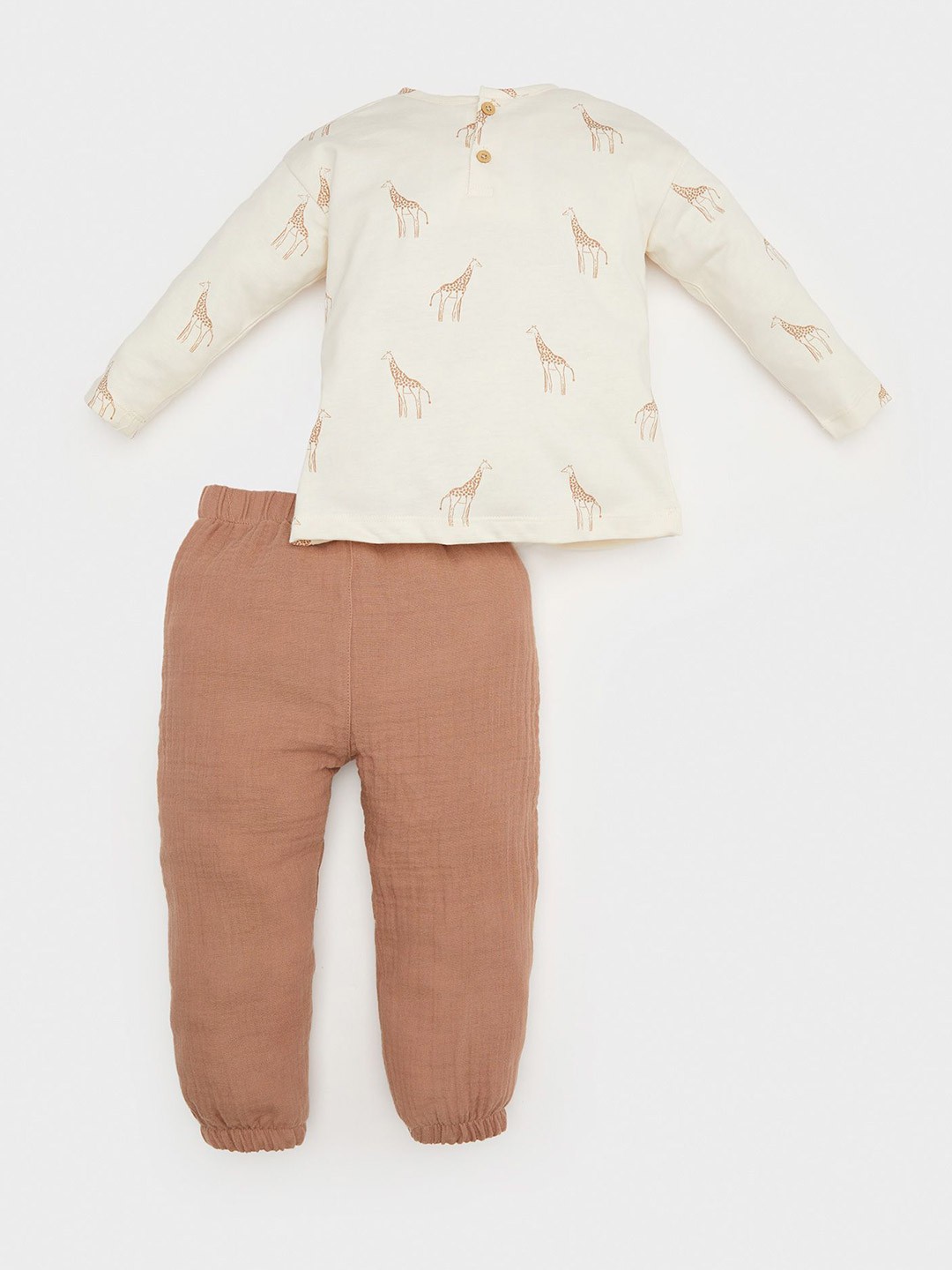 

DeFacto Boys Printed Top, Brown