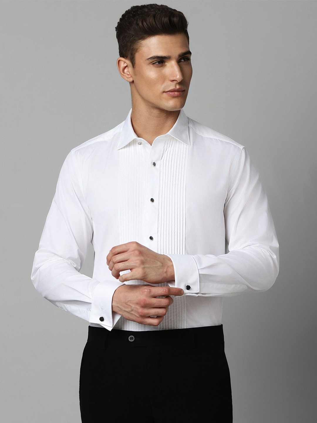

Louis Philippe Men Opaque Formal Shirt, White