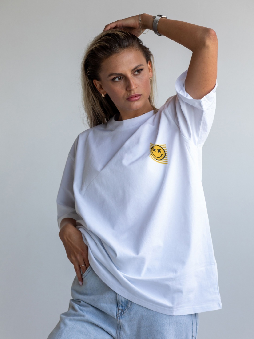 

Moda Rapido Women Applique T-shirt, White
