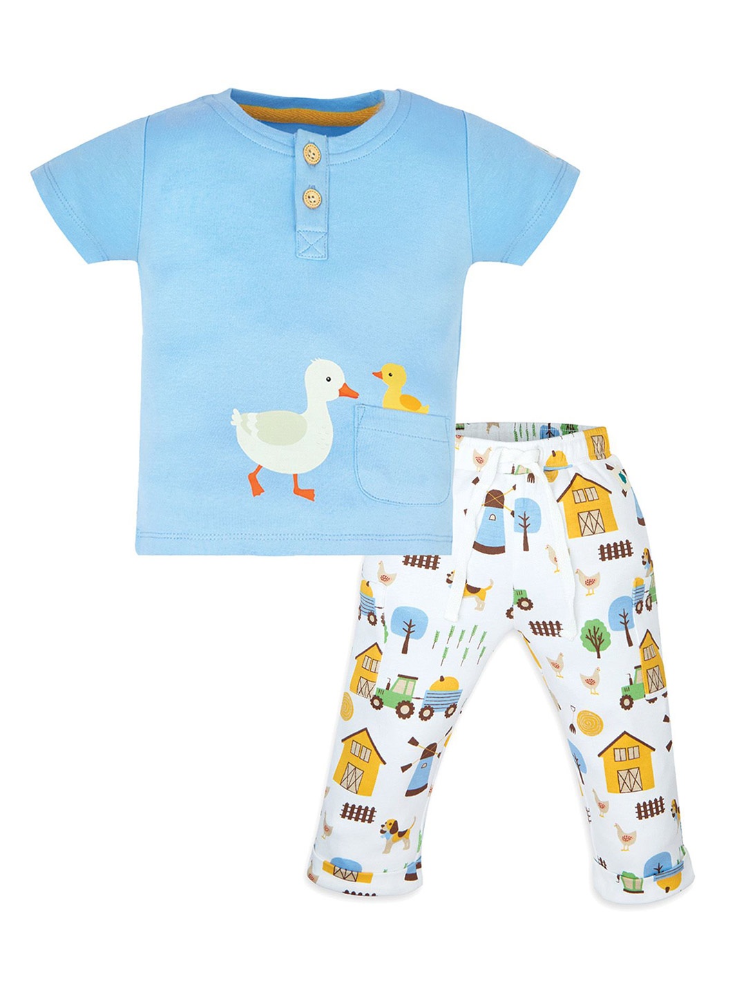 

My Milestones Boys Printed T-shirt, White