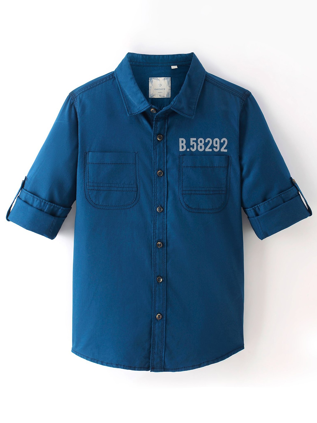 

Infinity Boys Opaque Casual Shirt, Teal