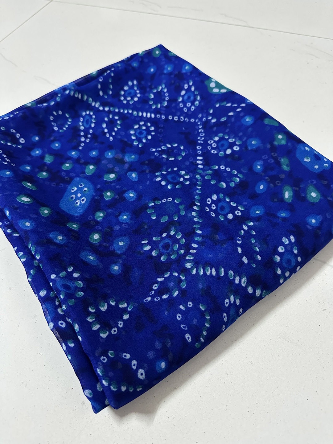 

NK Textiles Printed Unstitched Dress Material, Blue
