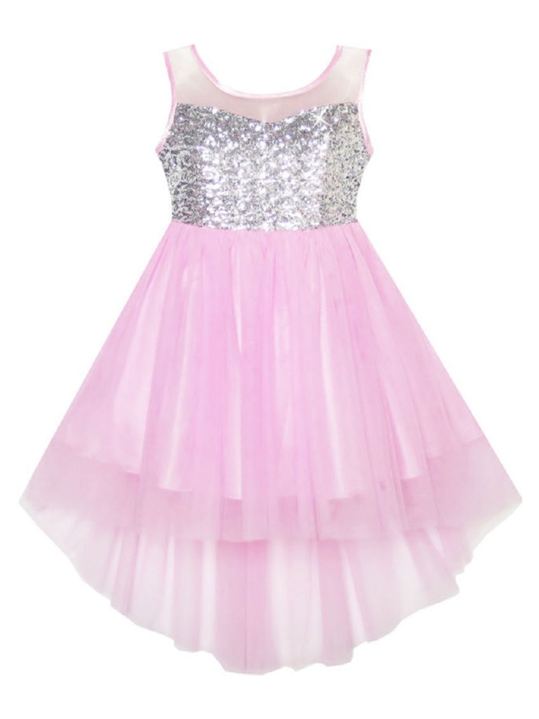

Wow Princess Net A-Line Dress, Pink