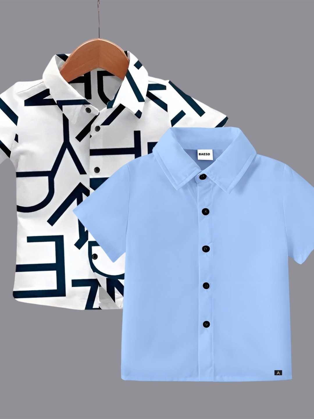 

BAESD Boys Classic Opaque Formal Shirt, Blue