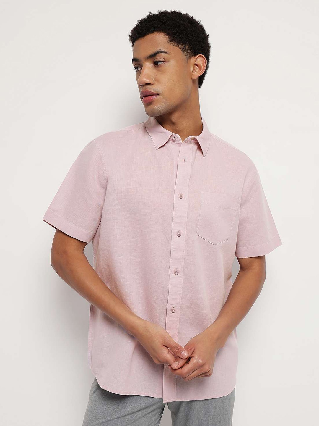 

Marks & Spencer Men Shirt, Purple
