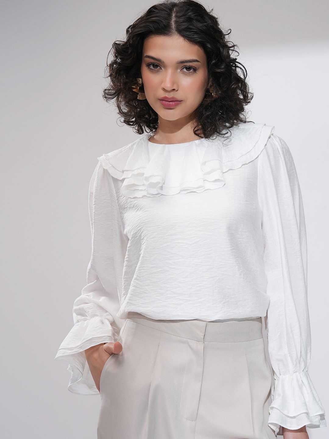 

CHIC BY TOKYO TALKIES Extended Sleeves Top, White