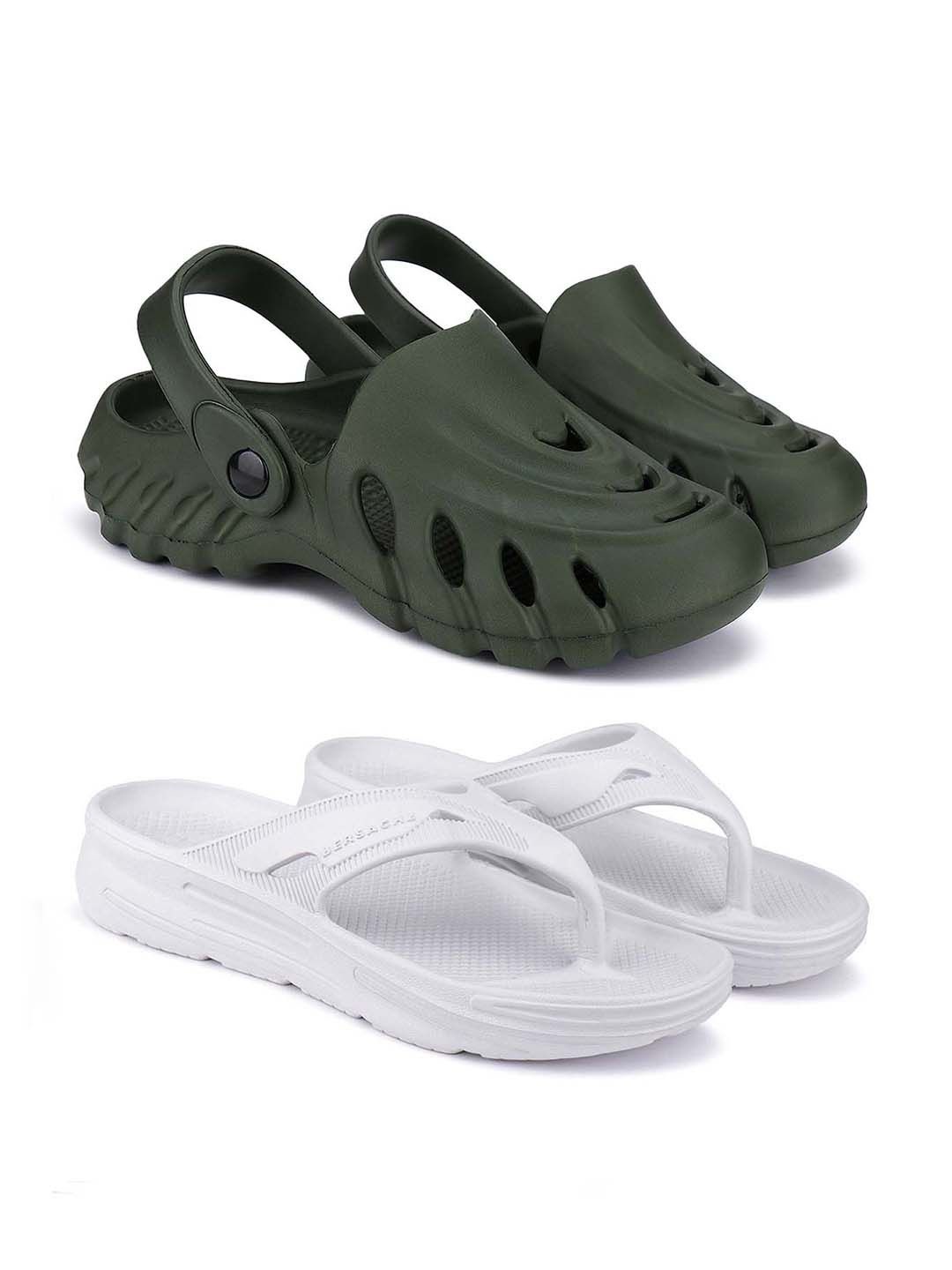 

BERSACHE Men Slip-On, Green