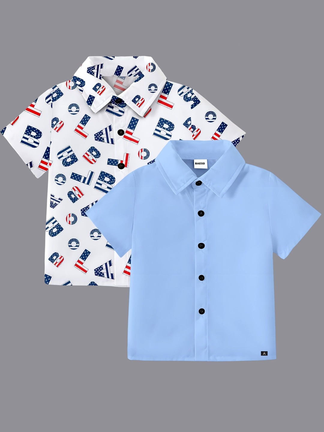 

BAESD Boys Classic Opaque Formal Shirt, Blue