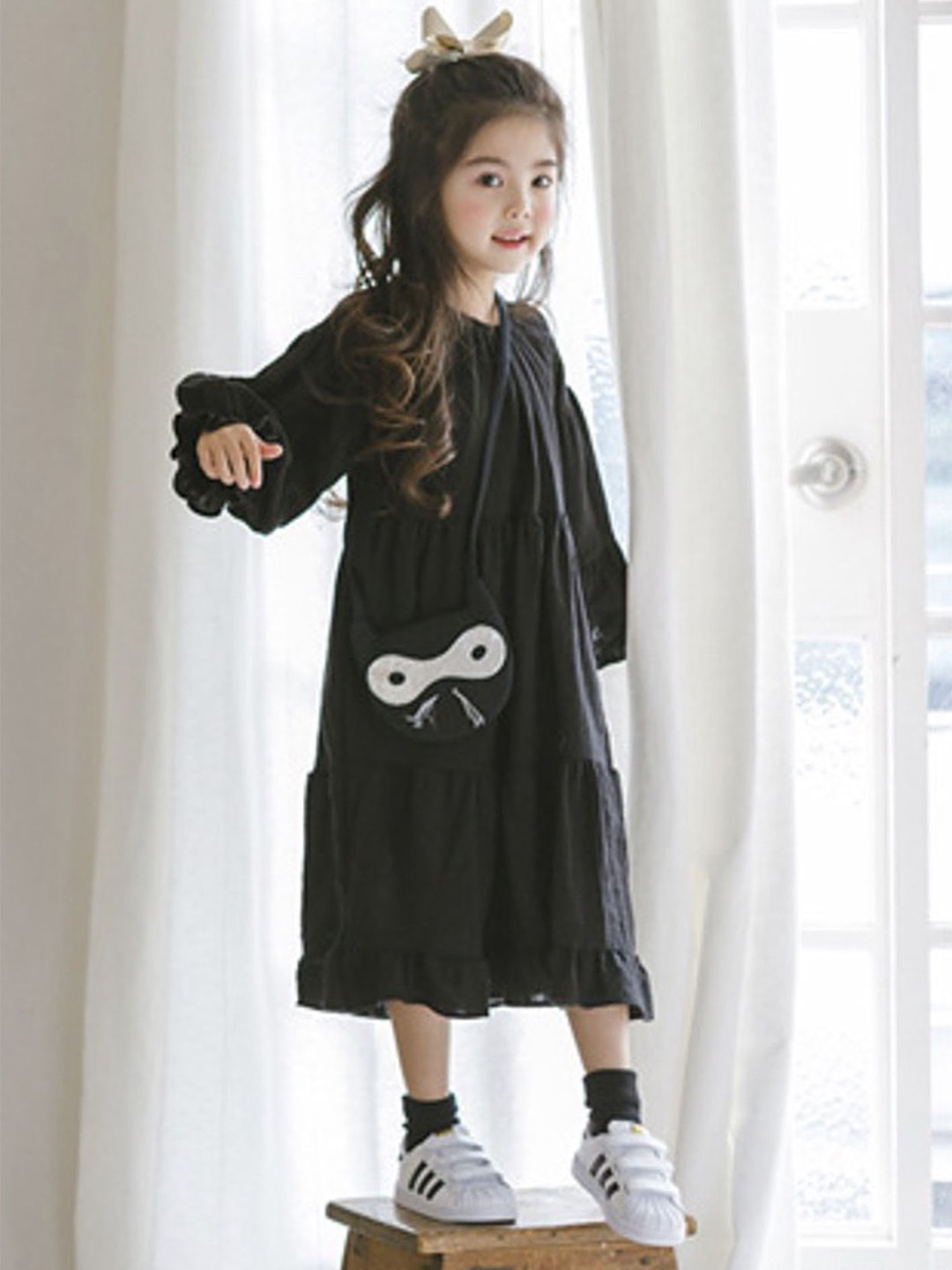 

LULU & SKY Print T-shirt Dress, Black